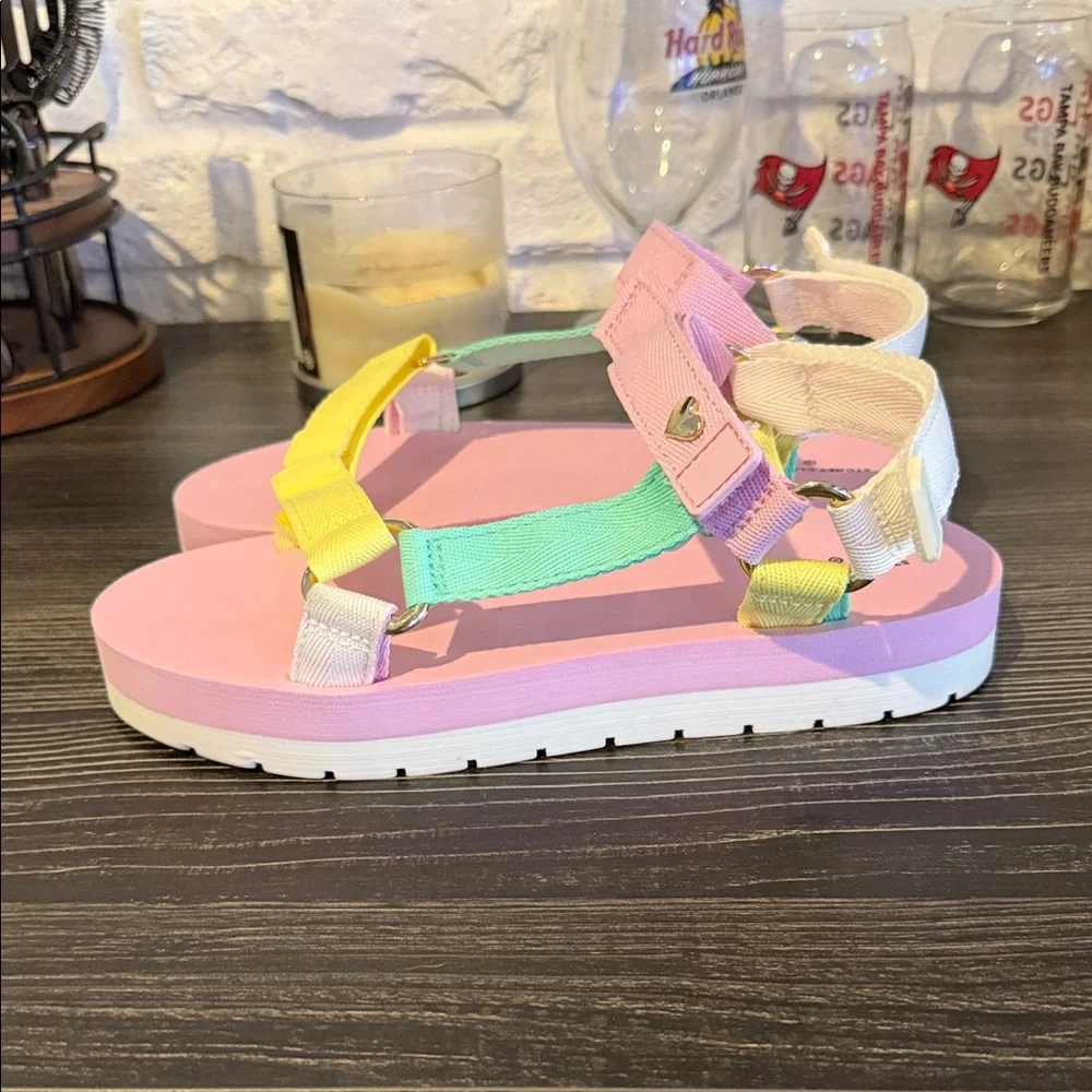 Stoney Clover Lane x Target Pink and Yellow Sandals - Picture 3 of 6